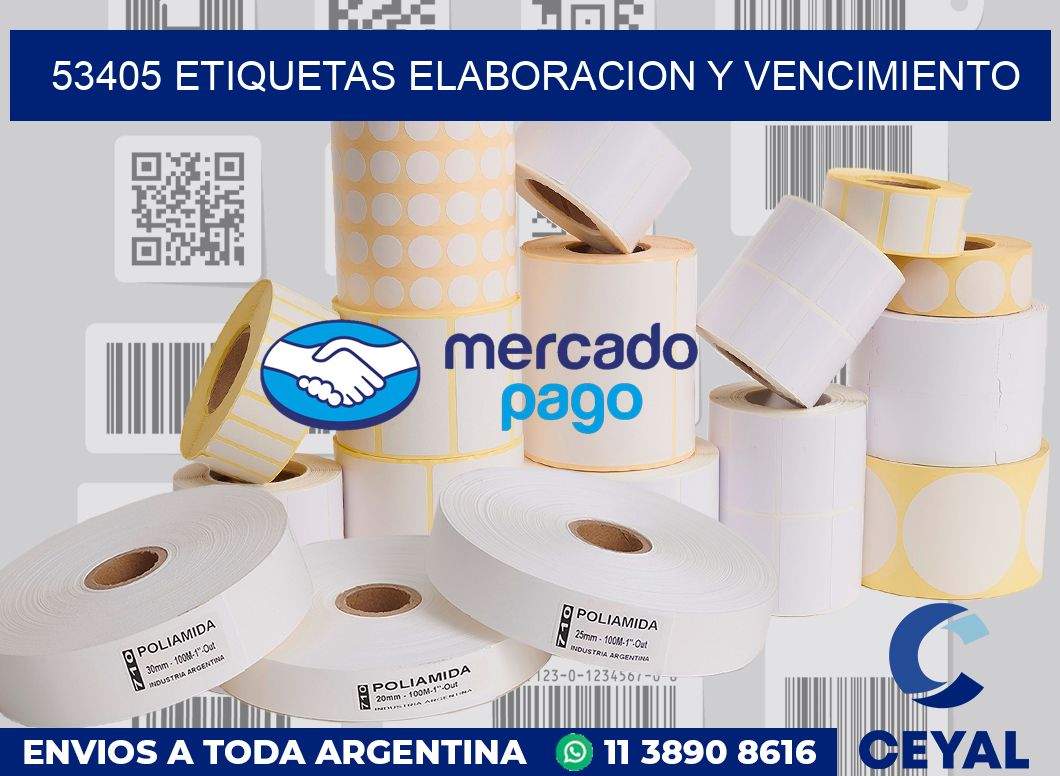 53405 Etiquetas elaboracion y vencimiento