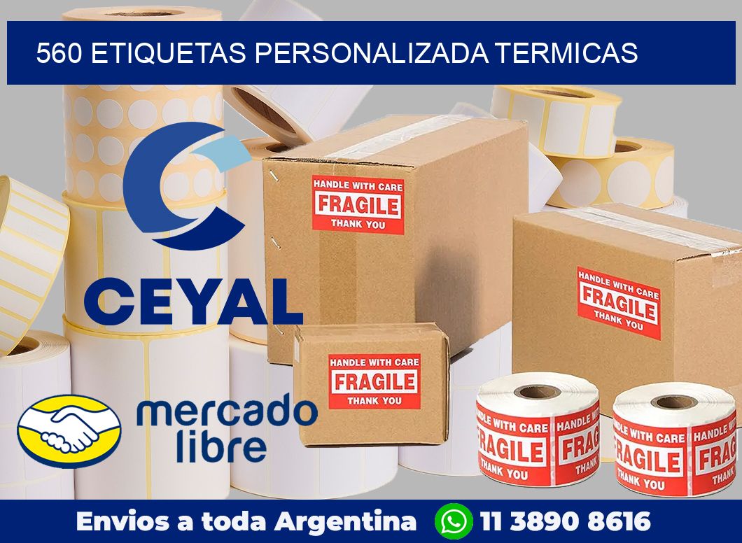 560 etiquetas personalizada termicas
