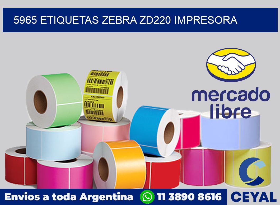 5965 etiquetas Zebra zd220 impresora