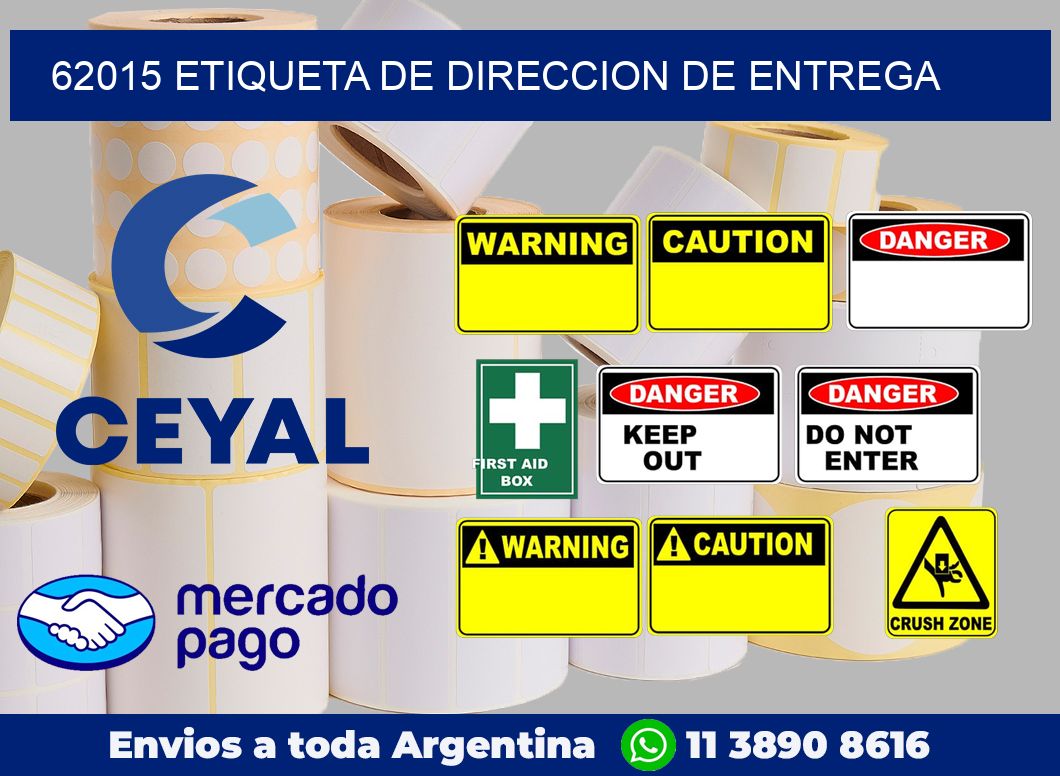 62015 Etiqueta de direccion de entrega