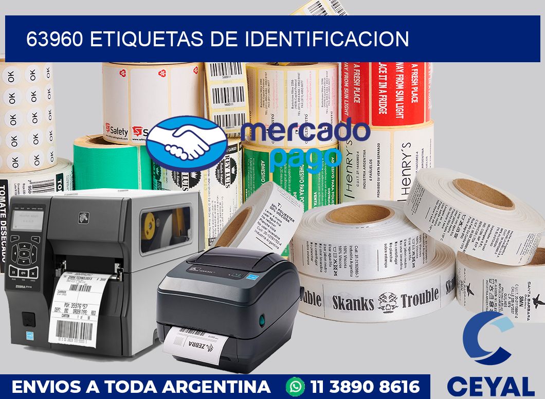 63960 Etiquetas de identificacion