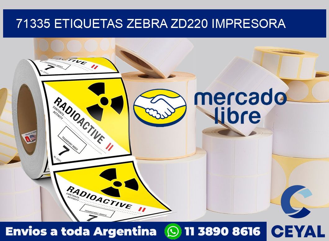 71335 etiquetas Zebra zd220 impresora