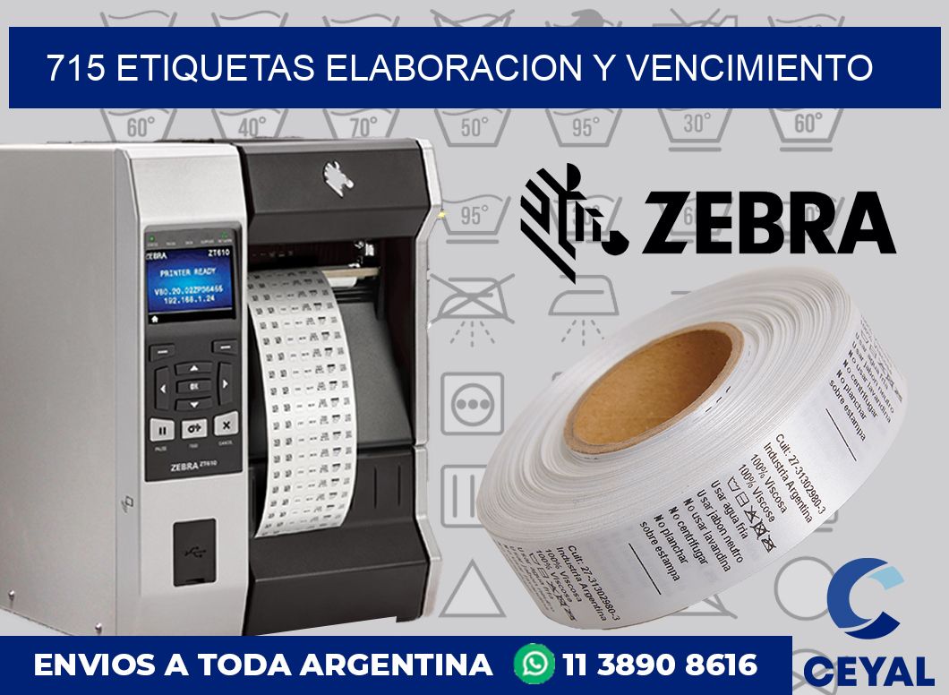 715 Etiquetas elaboracion y vencimiento