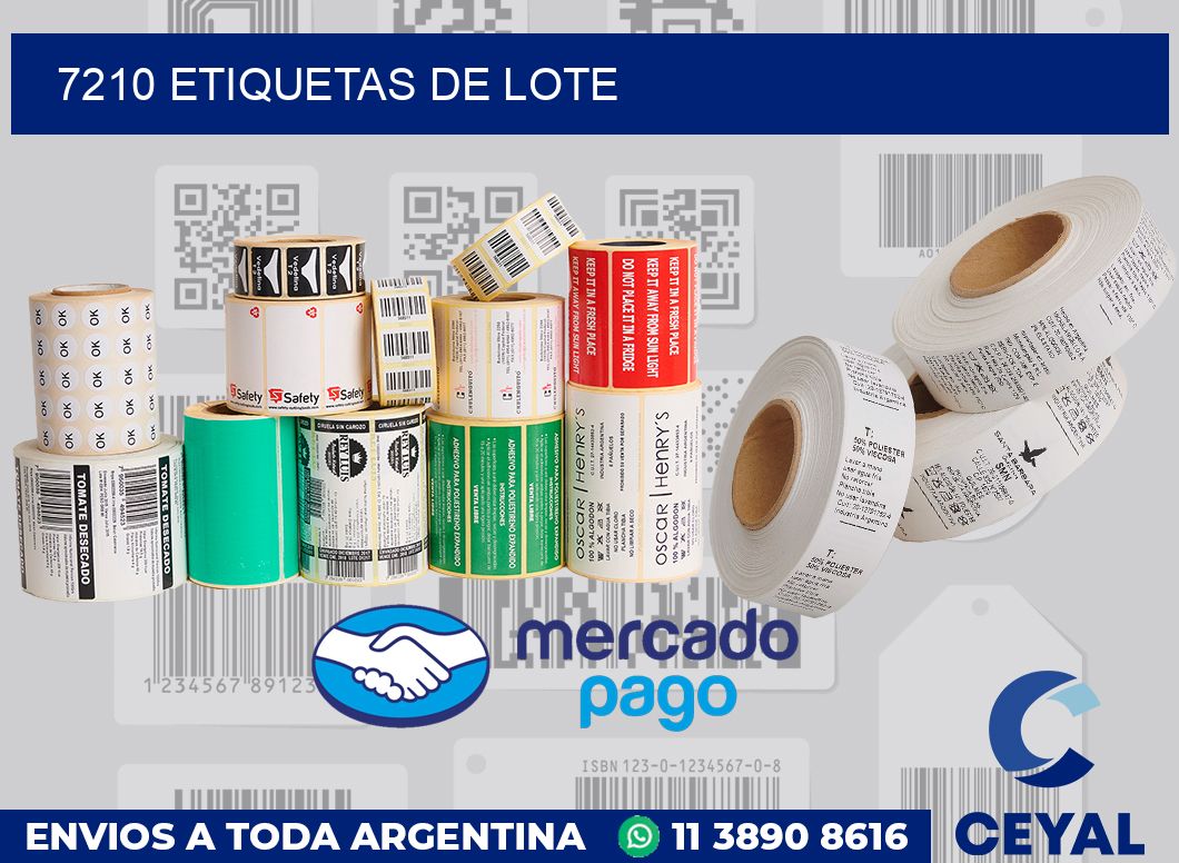 7210 Etiquetas de lote