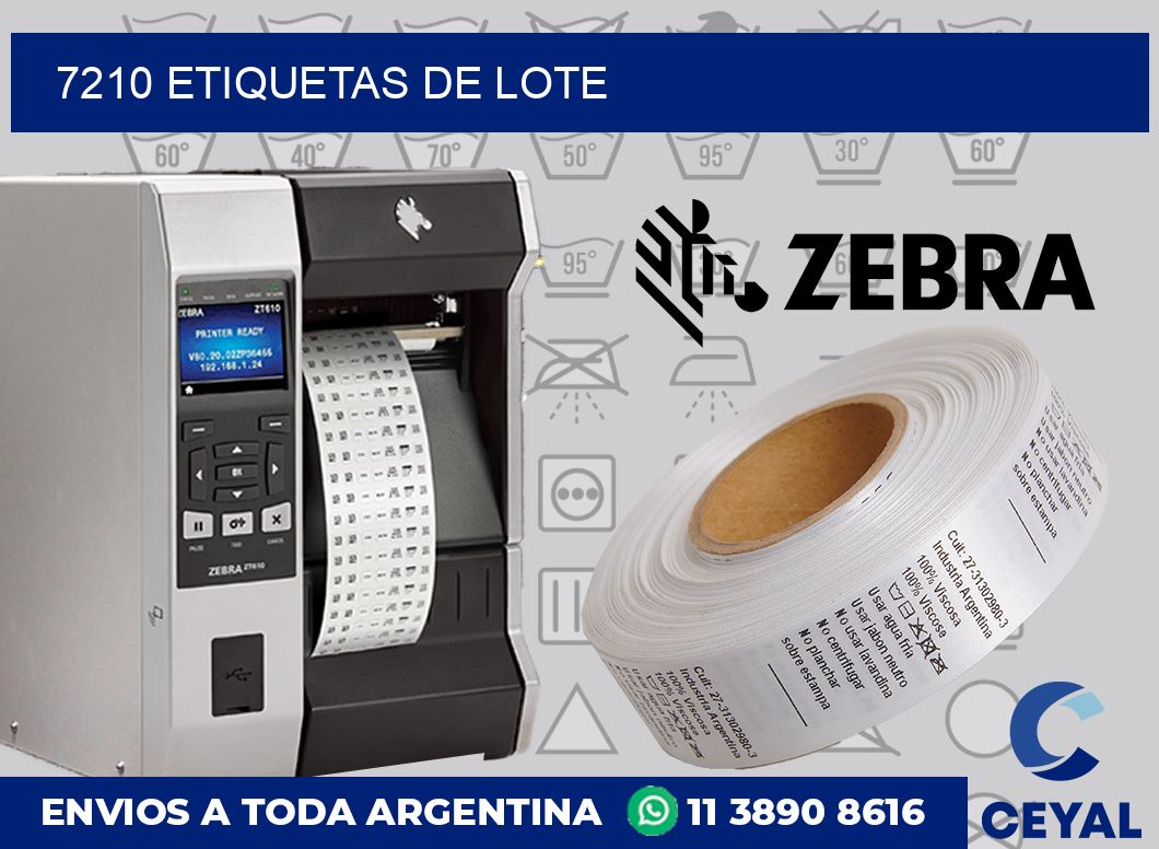 7210 Etiquetas de lote