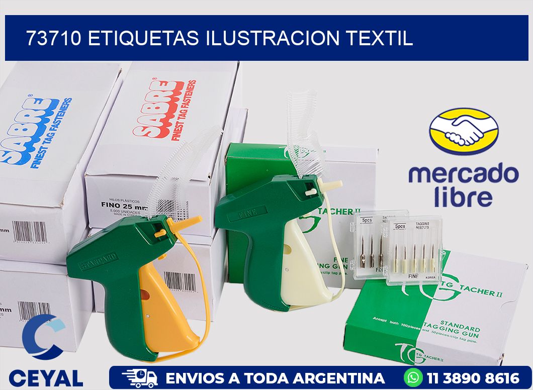 73710 etiquetas ilustracion textil