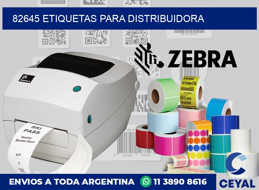 82645 etiquetas para distribuidora