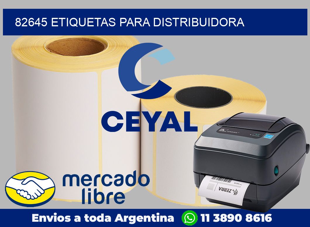 82645 etiquetas para distribuidora