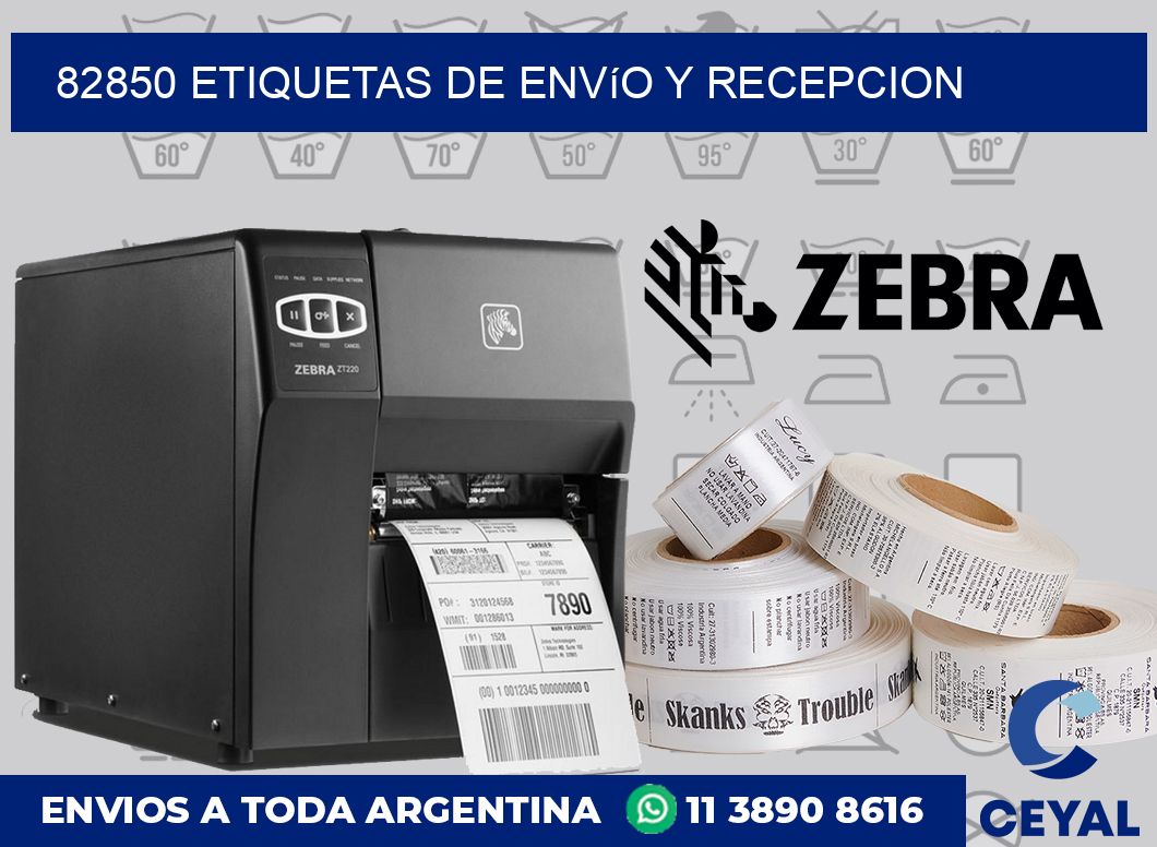 82850 Etiquetas de envío y recepcion