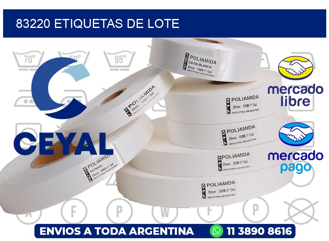 83220 Etiquetas de lote