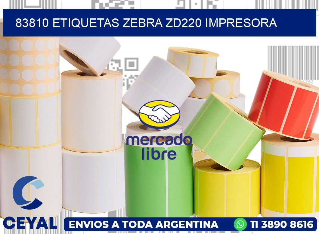 83810 etiquetas Zebra zd220 impresora