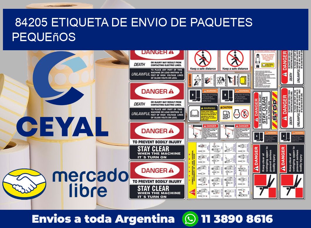 84205 Etiqueta de envio de paquetes pequeños