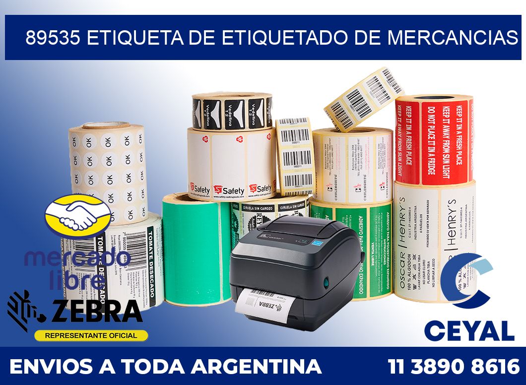 89535 Etiqueta de etiquetado de mercancias