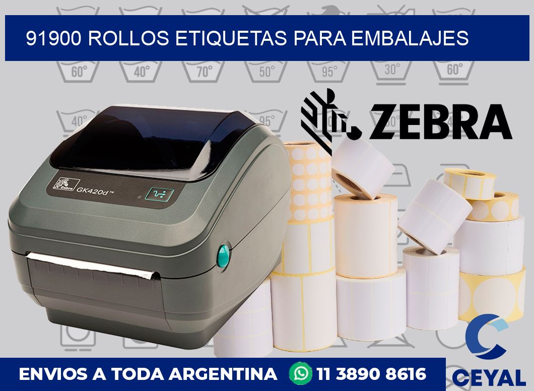 91900 rollos etiquetas para embalajes