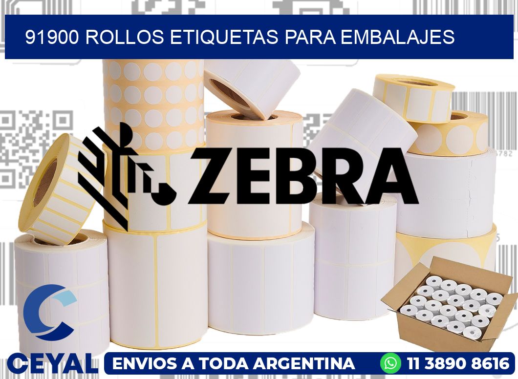 91900 rollos etiquetas para embalajes