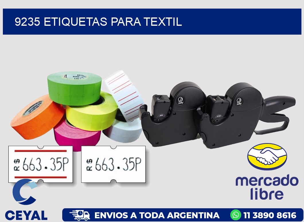 9235 etiquetas para textil