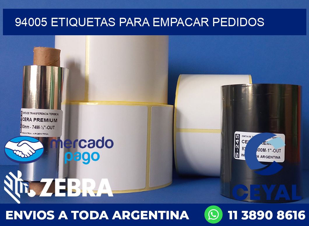 94005 etiquetas para empacar pedidos