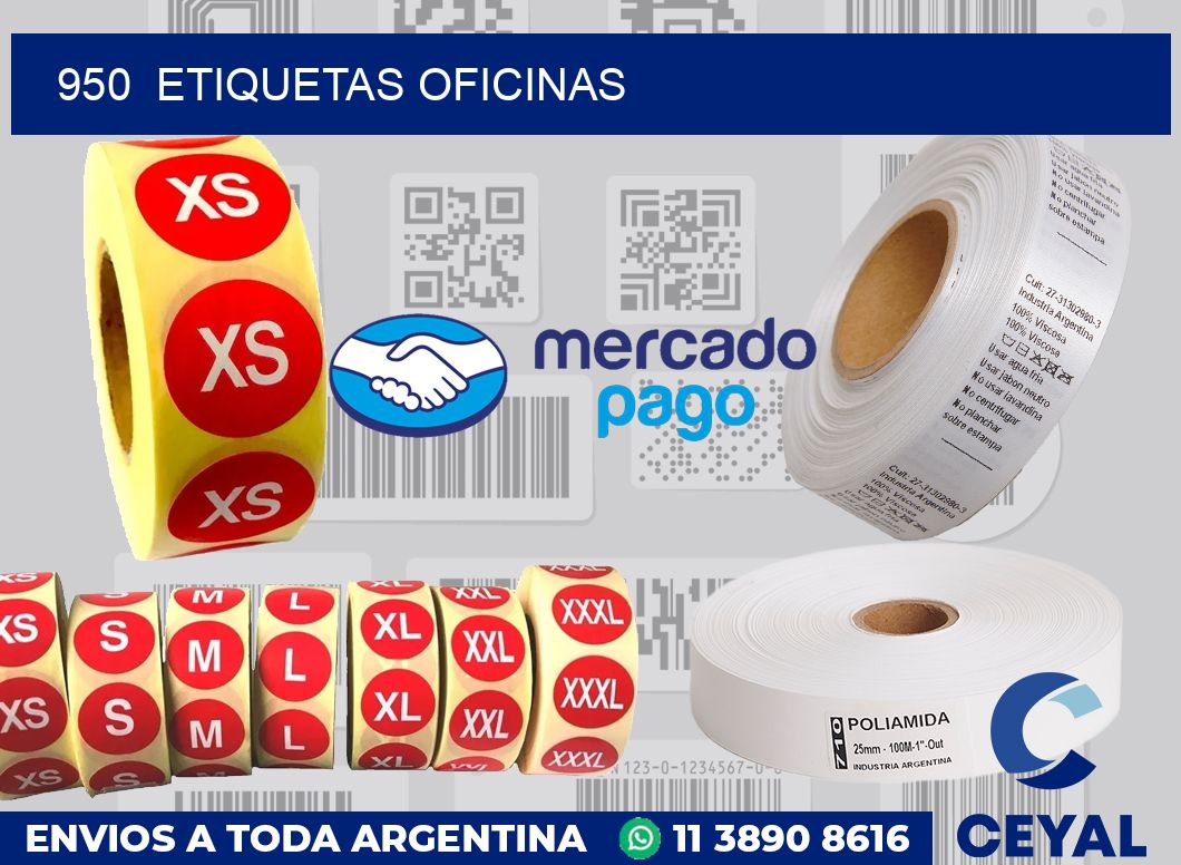 950  Etiquetas oficinas