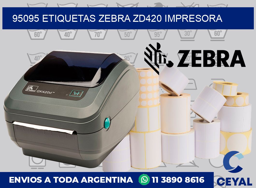 95095 etiquetas Zebra zd420 impresora