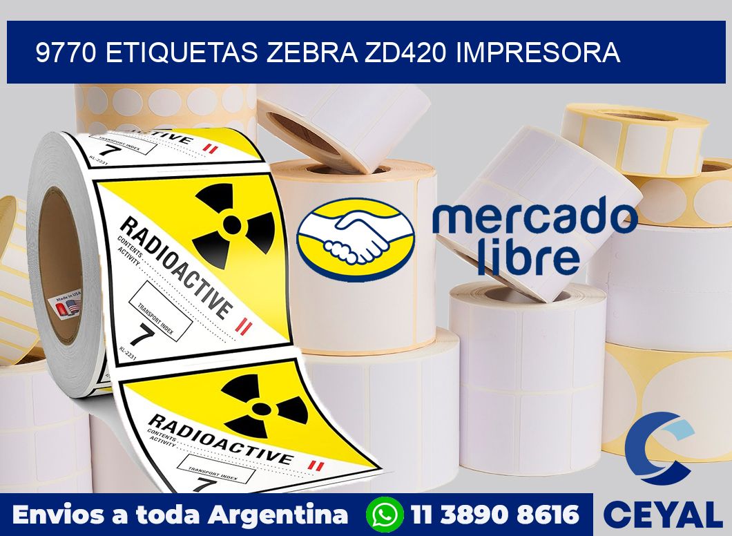 9770 etiquetas Zebra zd420 impresora
