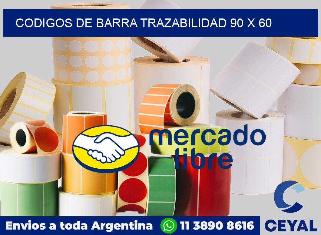 Codigos de barra trazabilidad 90 x 60