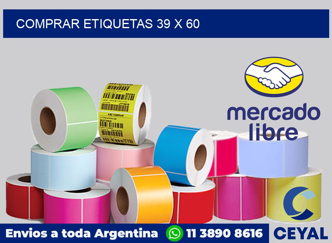 Comprar etiquetas 39 x 60