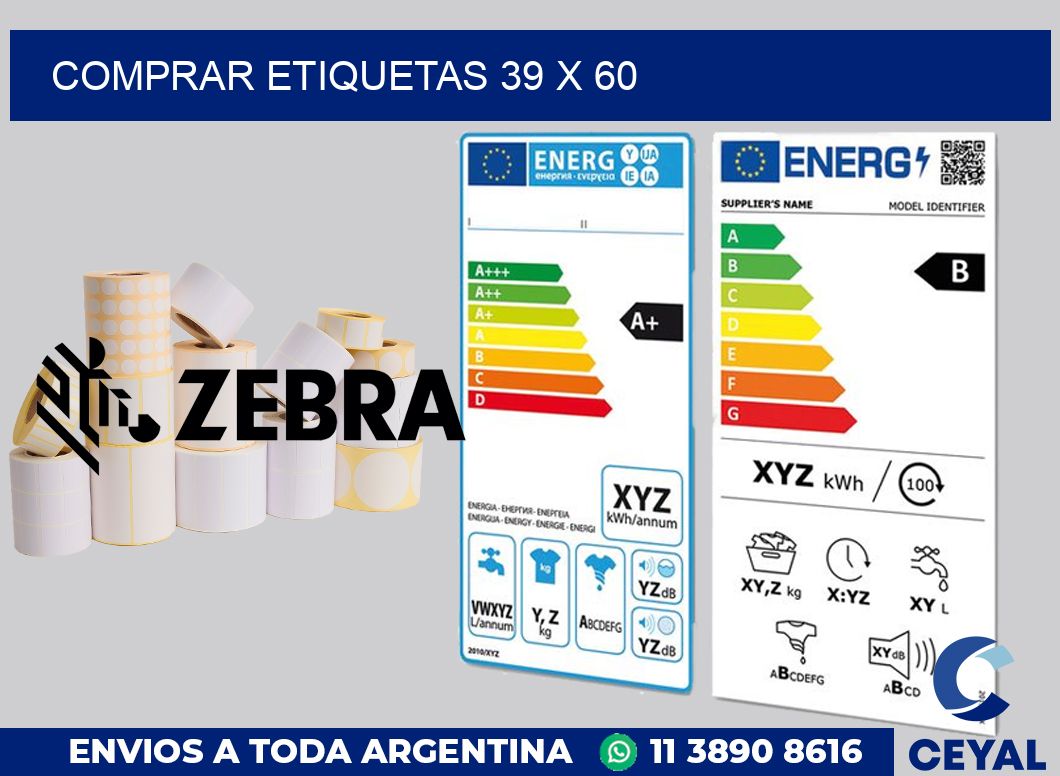 Comprar etiquetas 39 x 60