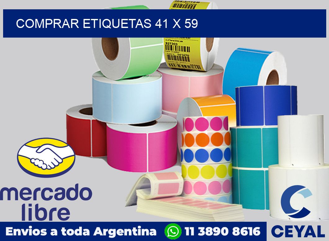 Comprar etiquetas 41 x 59