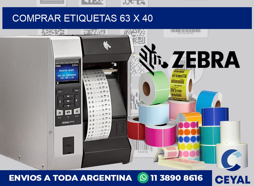 Comprar etiquetas 63 x 40