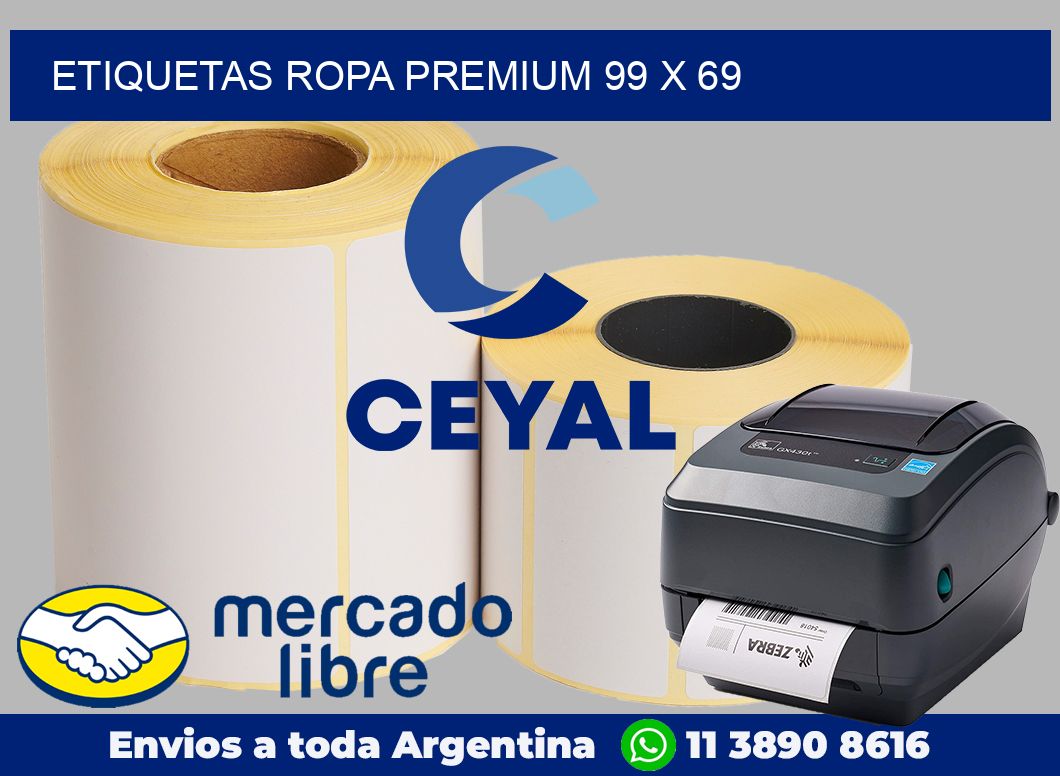 Etiquetas ropa premium 99 x 69