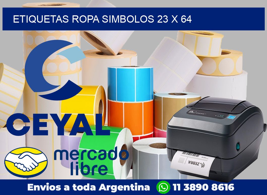 Etiquetas ropa simbolos 23 x 64