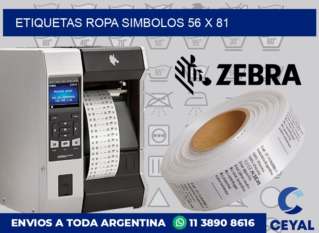 Etiquetas ropa simbolos 56 x 81
