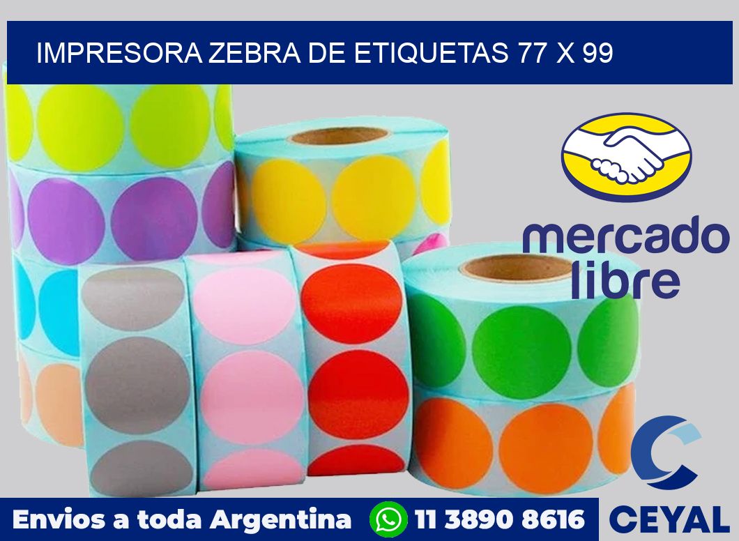 Impresora Zebra de etiquetas 77 x 99
