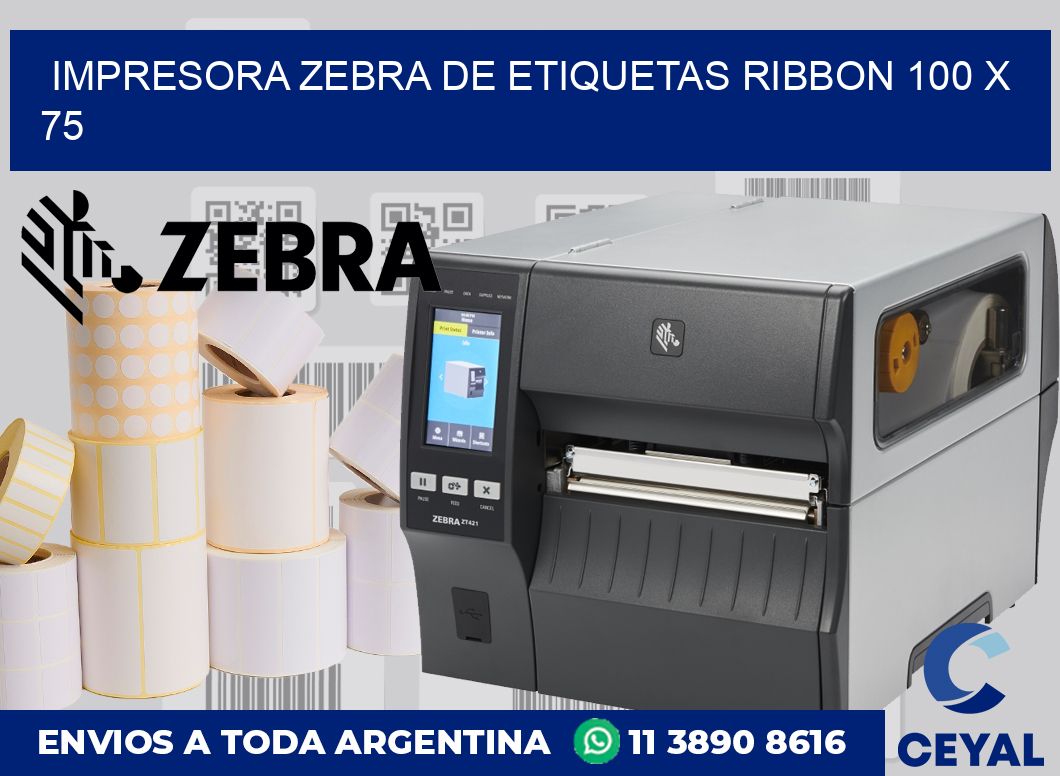 Impresora Zebra de etiquetas ribbon 100 x 75