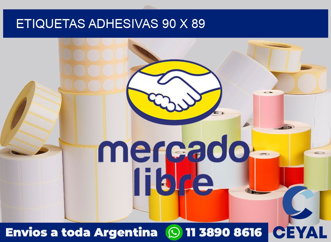 etiquetas adhesivas 90 x 89