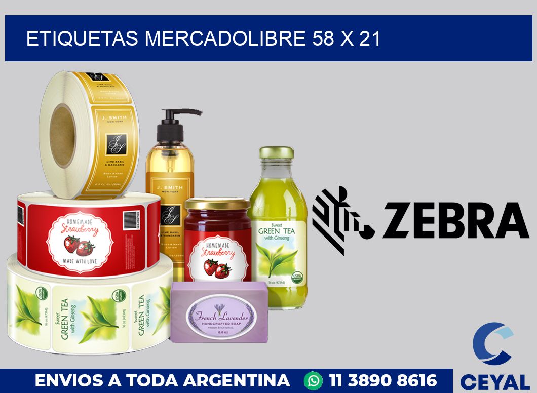 etiquetas mercadolibre 58 x 21