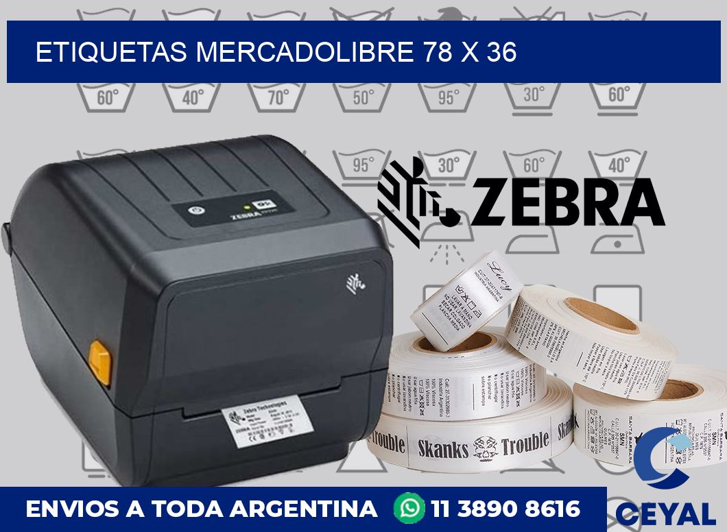 etiquetas mercadolibre 78 x 36