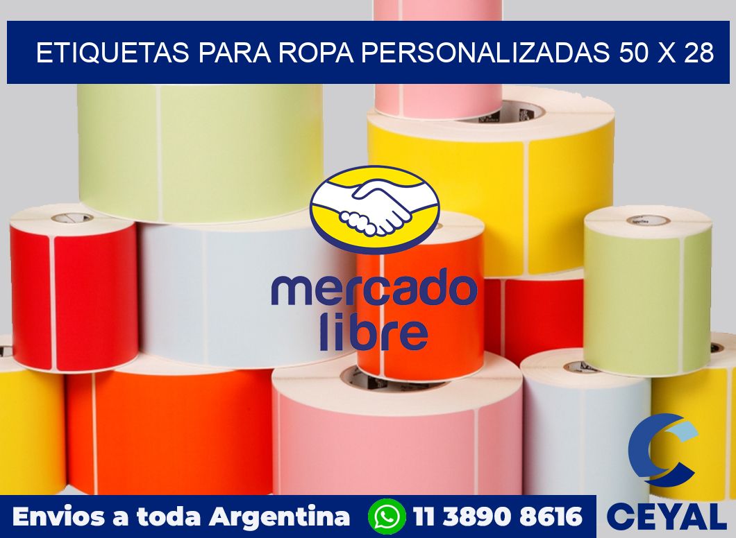 etiquetas para ropa personalizadas 50 x 28
