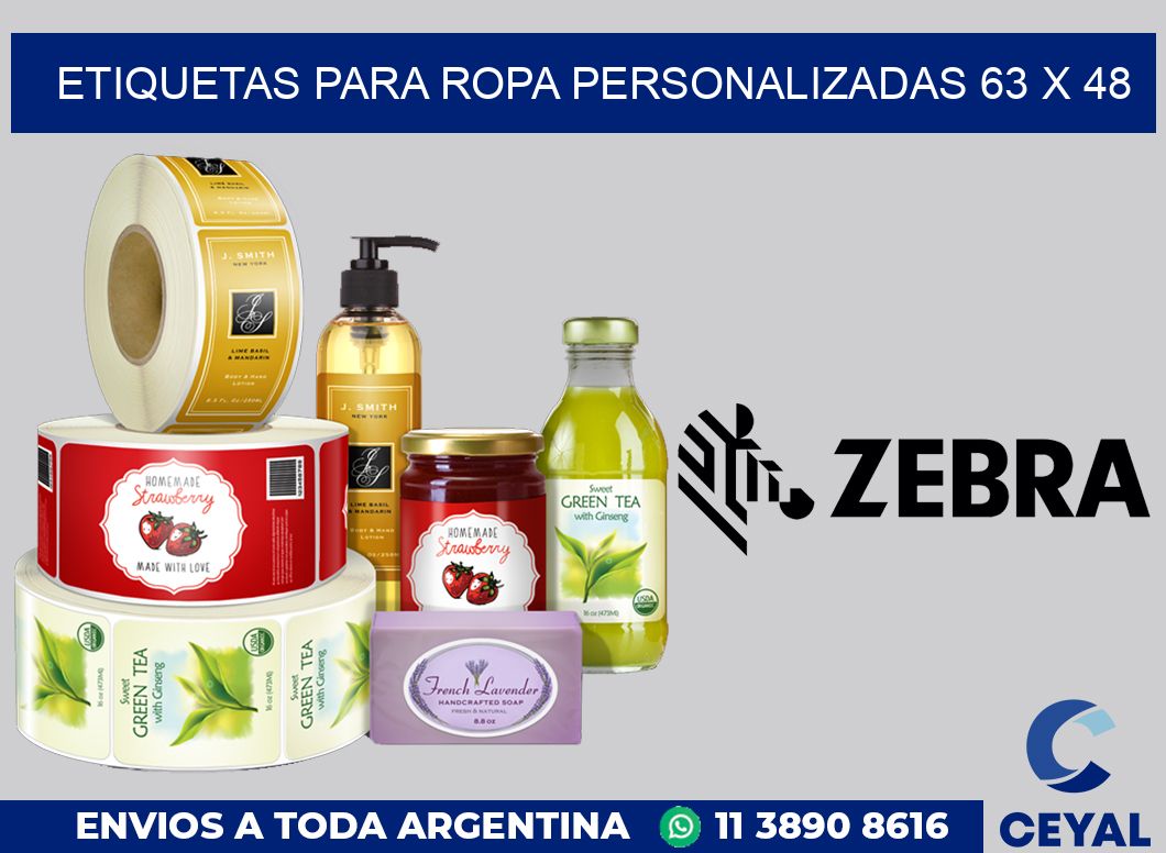 etiquetas para ropa personalizadas 63 x 48