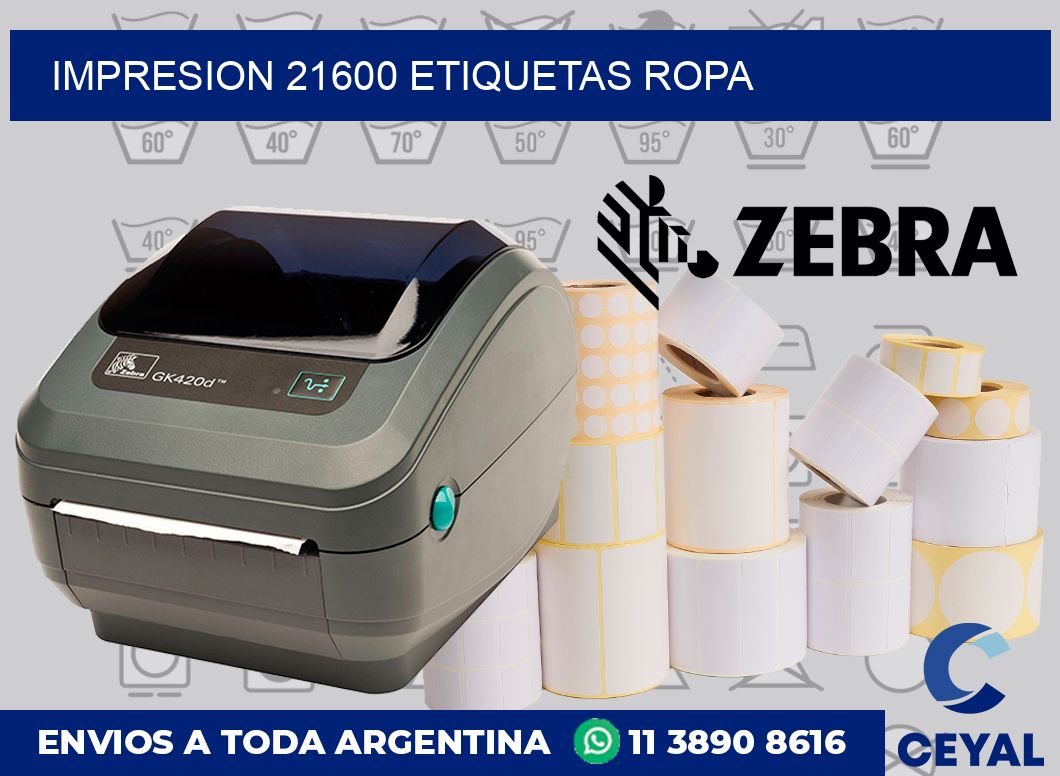 impresion 21600 etiquetas ropa