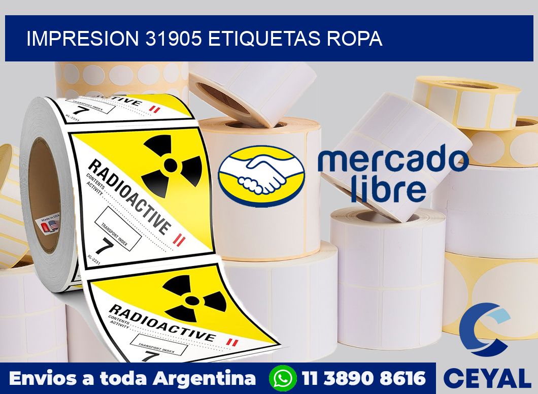 impresion 31905 etiquetas ropa