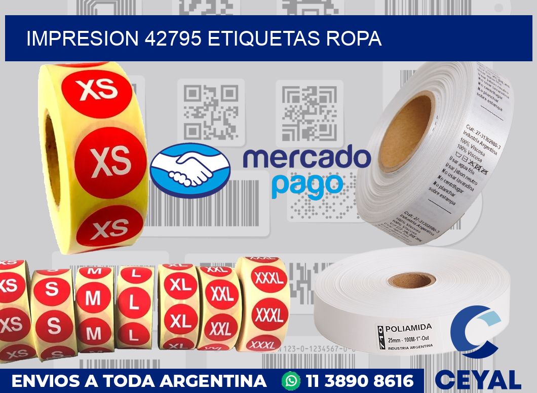 impresion 42795 etiquetas ropa