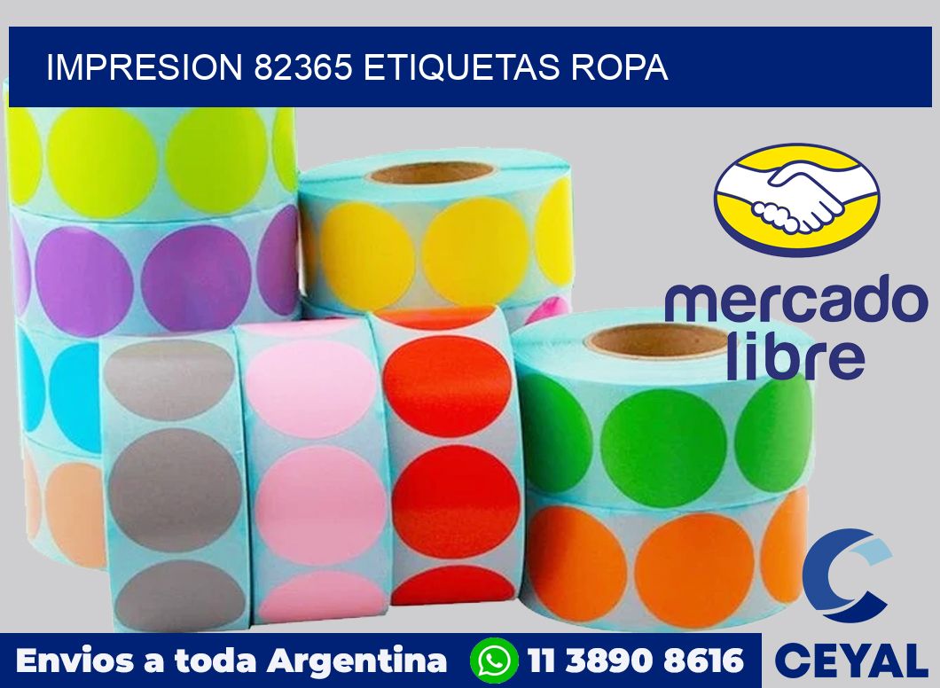 impresion 82365 etiquetas ropa