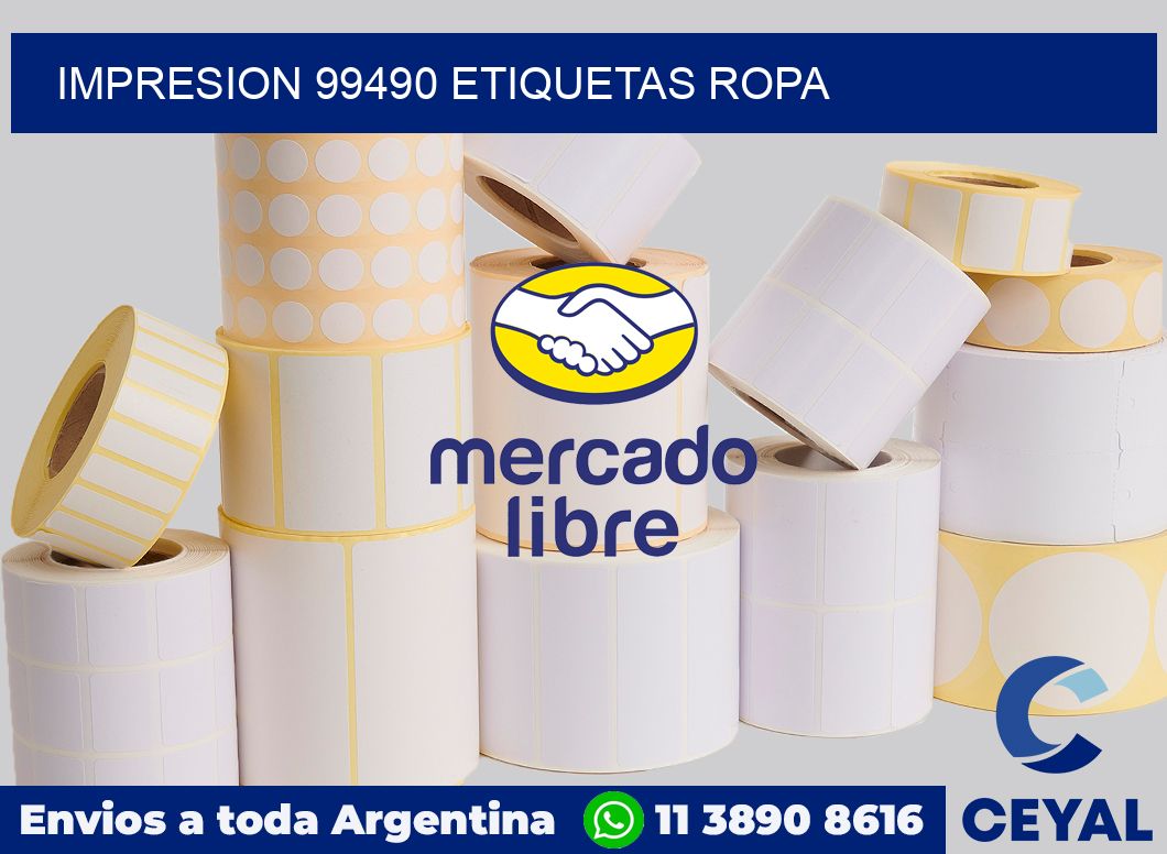 impresion 99490 etiquetas ropa