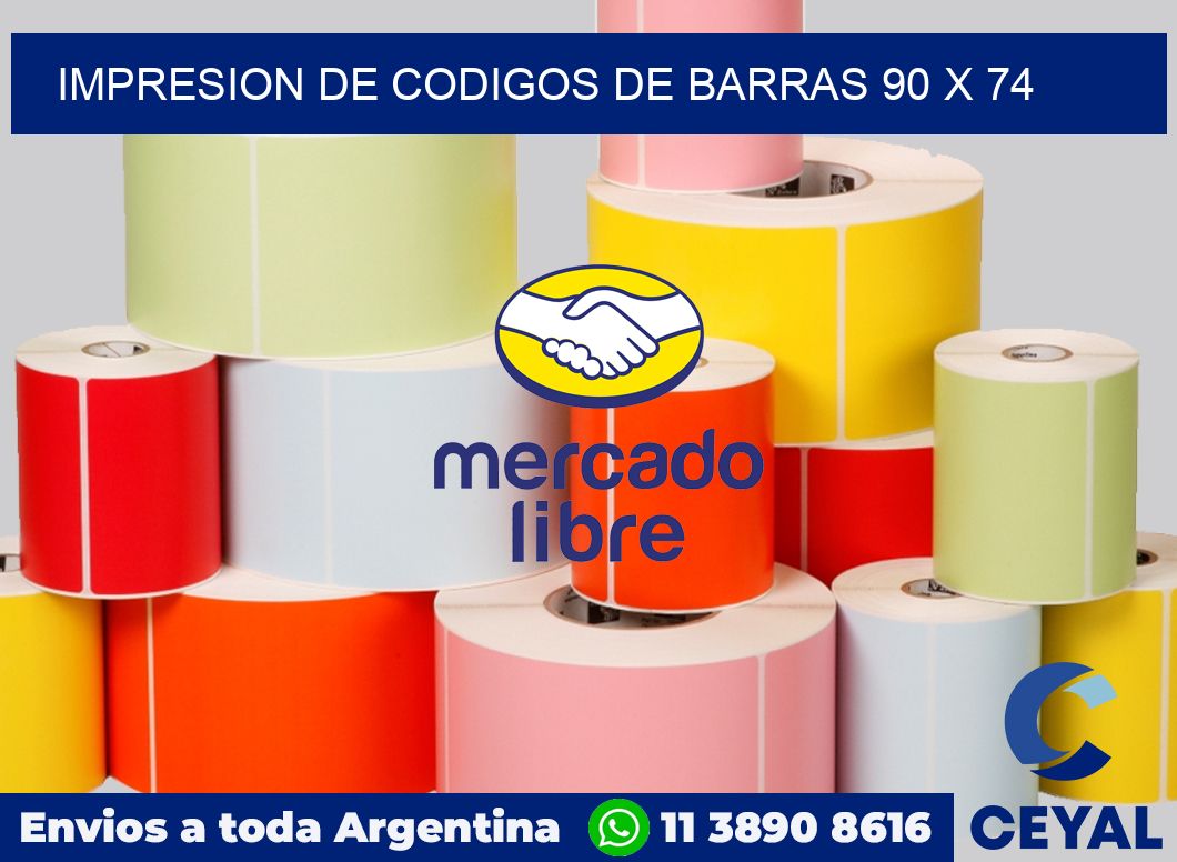 impresion de codigos de barras 90 x 74