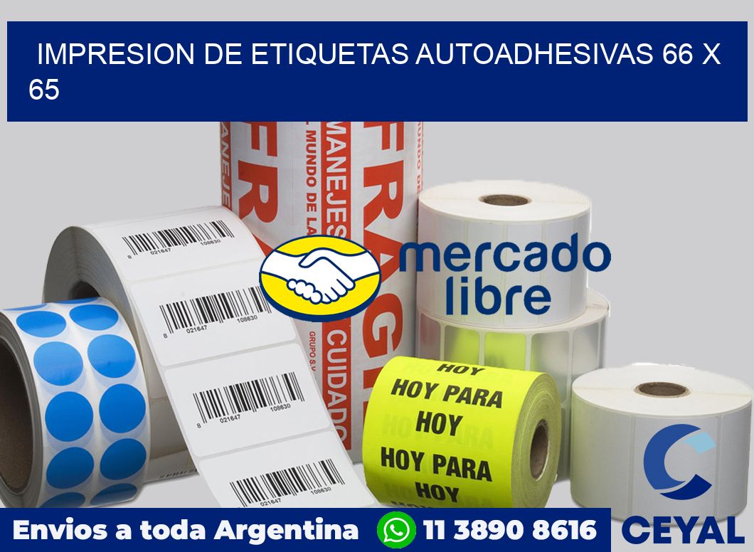 impresion de etiquetas autoadhesivas 66 x 65