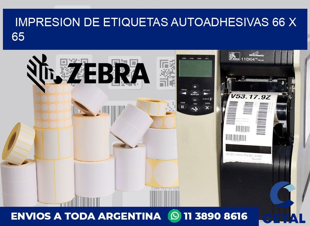 impresion de etiquetas autoadhesivas 66 x 65
