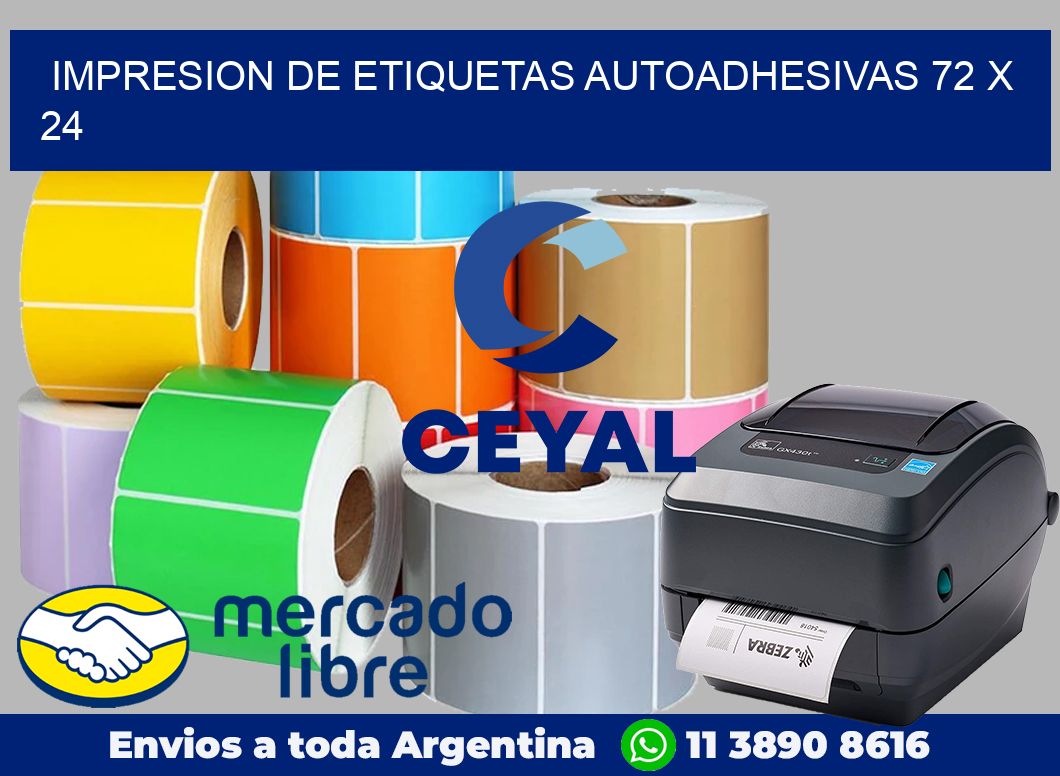impresion de etiquetas autoadhesivas 72 x 24