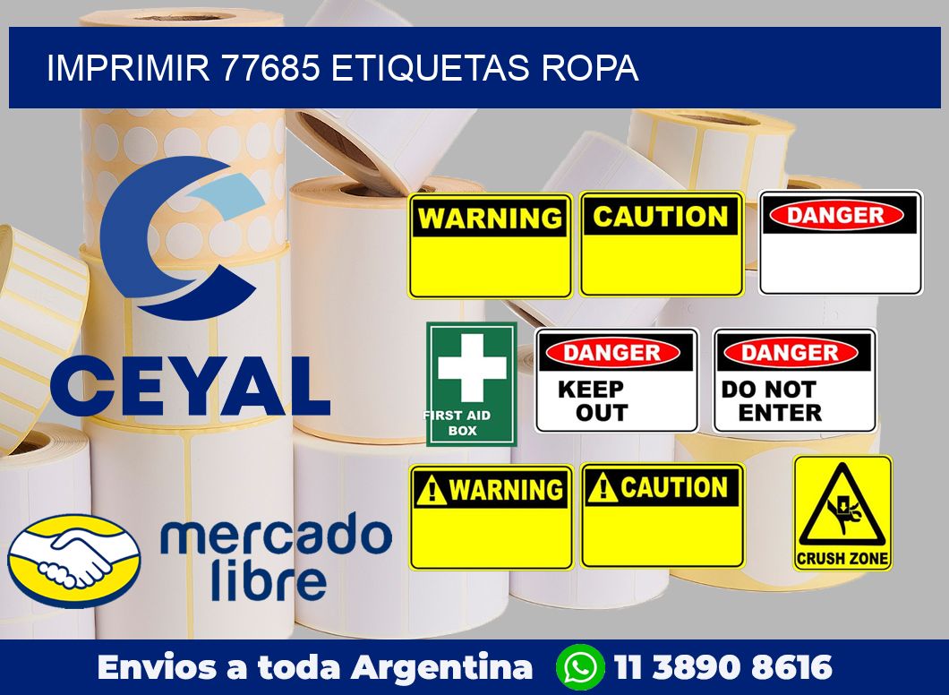 imprimir 77685 etiquetas ropa