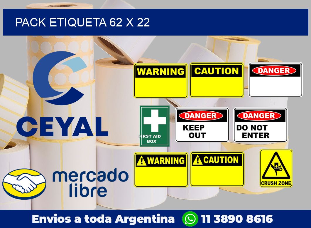 pack etiqueta 62 x 22